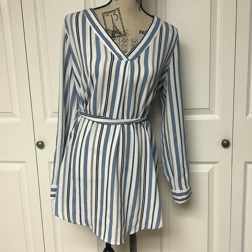 Stripped dress size L